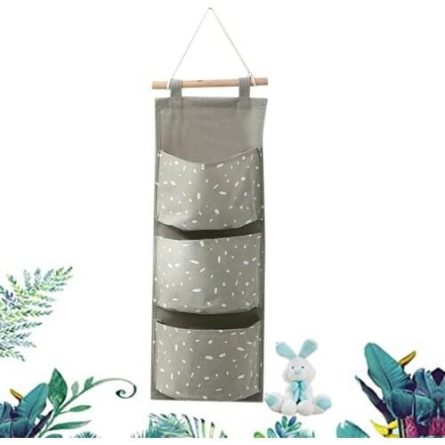 Finishing Storage Box Wardrobe Wall Hanging Bag 3 Pocket Hanger Cute Cartoon Animal Home Textile Organizer Box корзина для белья