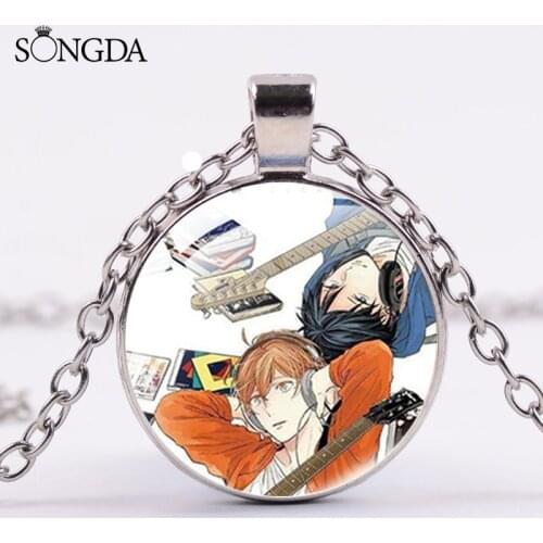 Japan Anime GIVEN Pendant Necklace Cartoon Manga Photo Glass Cabochon Chian Choker for Teenage Boys And Girls Birthday Gifts