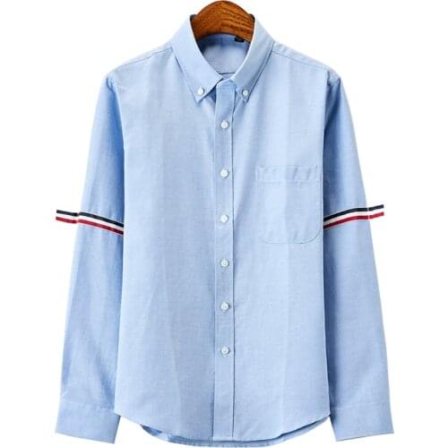 Mens clothing Long sleeve Shirts for men tops Korean men Oversized White Oxford Hawaiian vintage shirt dress male sleeve longa