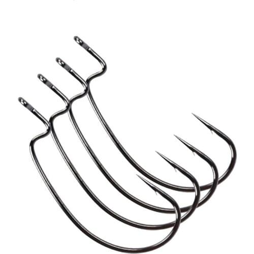 Fishhooks 10pcs/lot Wide Belly Crank Hooks Fishing Worm Bait Fishing Hook Ocean Fishing Tackle Boat Fishing