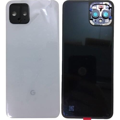 ZUCZUG Glass Rear Housing For Google Pixel 4 Pixel 4XL 후면 하우징 With Camera Lens Battery Cover Back Case задний корпус