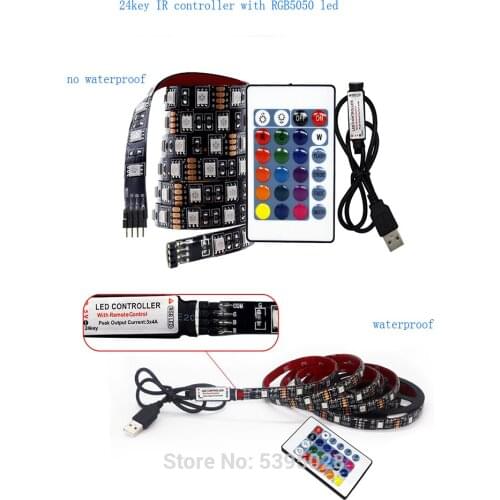 USB Led Strip for TV Background Light Suit Low Voltage 5v Usb Interface 5050RGB Light with Led Strip Lamp Tape And Controller