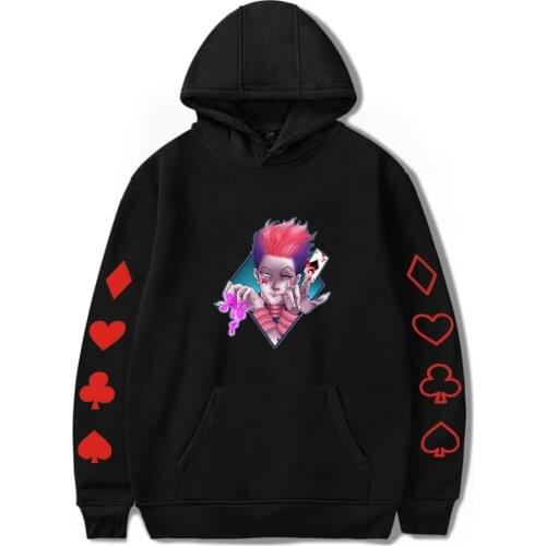 Anime HXH Hunter X Hunter Hoodie for Women Men Harajuku Sweatshirt Streetwear Hip Hop Pullover Hooded Jacket Hisoka Cosplay