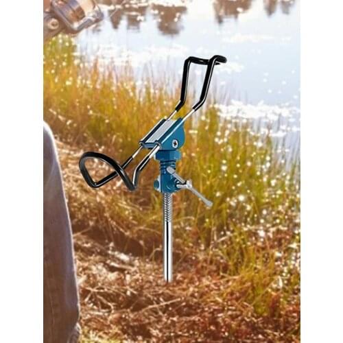 Universal Fishing Pole Holder 360 Degree Bold Stainless Steel Adjustable Foldable Bracket Sea Lake Fish Rod Fix Pole Rack Stand