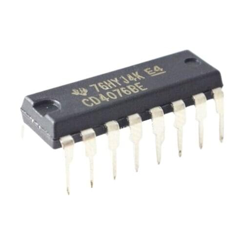 Inquiry Before Order New Original CD4076BE 4-wire D-Type Register Reset Switch IC In-Line DIP16 Electronic Components