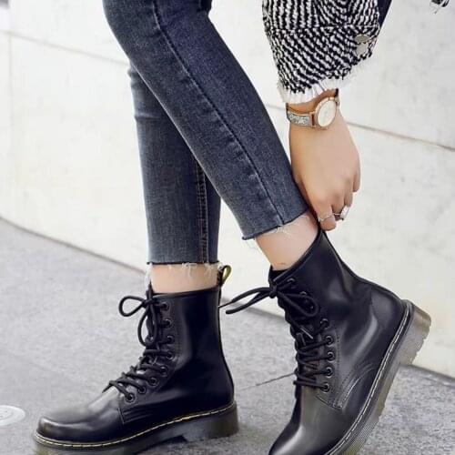 Women Leather Low Flat Block Heel Chelsea Women Boots Shoes Female Casual Pu Boots 2021 Hot Sell Ladies Boots Zapatos De Mujer