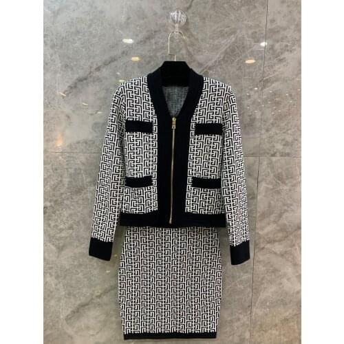 2021 Spring New Women High Quality Luxury Prints Doubel Breasted Blazer Jacket Ladies Fashion Coat Overcoat Rmsx 3.04
