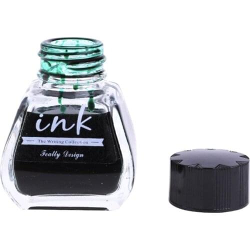 1 Bottle Pure Colorful 30ml Fountain Pen Ink Non-carbon Refilling Ink Stationery 24BB