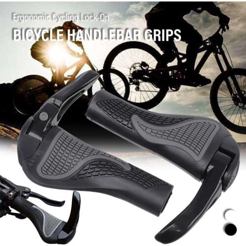 2Pcs Bicycle Handlebar Grips Ergonomic Cycling Lock-On Mountain Bike Accessories