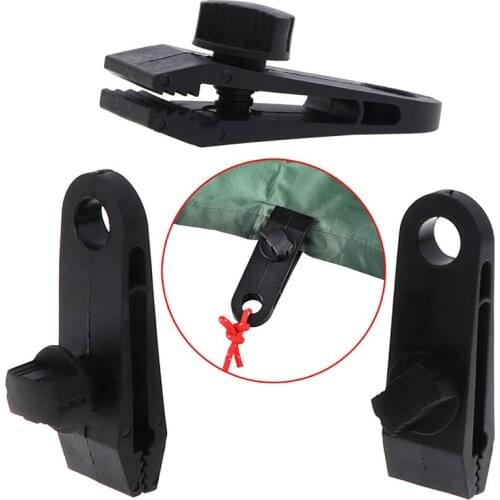 4Pcs Tent Clip Adjustable Plastic Heavy Duty Windproof Awning Clamp Grip Outdoor Tarpaulin Clips Camping Canopy Clip