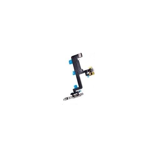 50pcs/Lot Power Flex Cable For IPhone 6 6S Plus 4.7'' Volume On Off Button Microphone + Flash With Metal Bracket Fix Parts