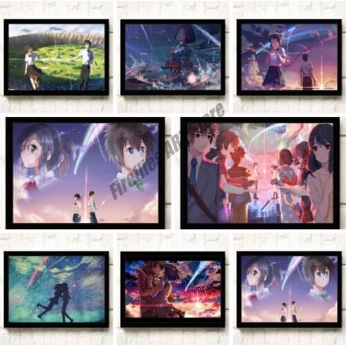Anime Canvas Painting Your Name Movie Wall Art Nordic Room Decoration Posters and Prints Pictures for Living Home Decor Gift