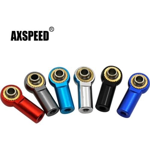 AXSPEED Metal CW Thread M3 Ball Head Tie Rod End Joint for Axial SCX10 D90 D110 Tamiya CC01 1/10 RC Crawler Car Model Parts