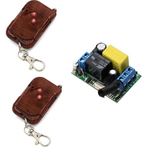 Wireless Remote Control Switch AC220V 1CH Lighting Switches Remote ON OFF Light Lamp Power Remote Switch System 315/433MHZ