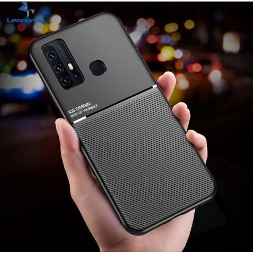 For Redmi Note 9S Note 9 8 7 5 Pro Case Matte Silicone Leather Texture Magnetic Car Holder Cover for Redmi K20 K30 Pro 8 A Shell