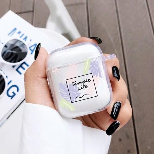 Smiley Print Case For Apple Airpods 2/1 Cover Cute SunFlower Soft Clear Case For Airpod Earphone Capa For Airpods Pro Box