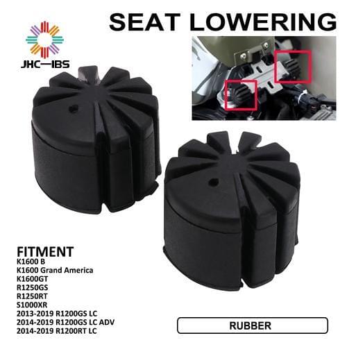 Black Rubber Rider Seat Lowering Kit For BMW R1200GS LC ADV 2014-2019 K1600GT K1600 B S1000XR R1250GS R1250RT S 1000XR