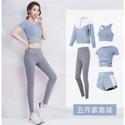 Two Piece Set Women Yoga Womens Summer Fashion High Sports Running Red Yoga Clothes Conjuntos De Mujer Ensemble Femme