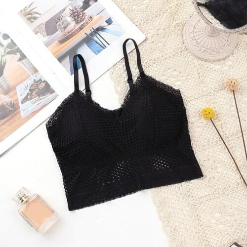 Beautiful Back Girl Wrap Chest Lace Inside Womens Solid Color Strap Tube Tops Underwear