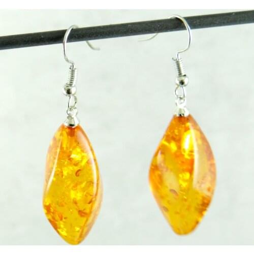 Fashion Precious Modernist Multicolor Tear Drop golden honey ambers Earring Women fashion Jewelry gift for party Free shipping