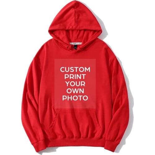 DIY LOGO Spring Autumn Men New Printed Unisex size Artwork Photo Men Womens Casual Street Wear Male Sweatshirt Tops