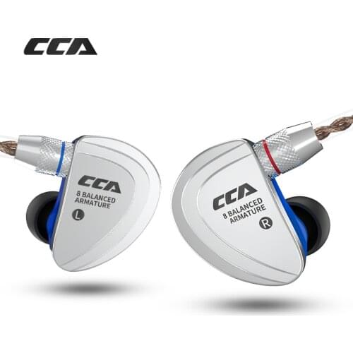 NEW CCA C16 8BA the units in the ear earphone Metal earphone HIFI headset detachable earphone with separate 2PIN Cable c10 C04