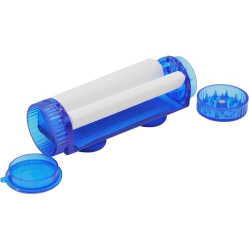 Plastic Weed Grinder 78MM Rolling Machine Combo Spice Herb Tobacco Grass Grinder for Smoking Manual Roller Maker Accessories