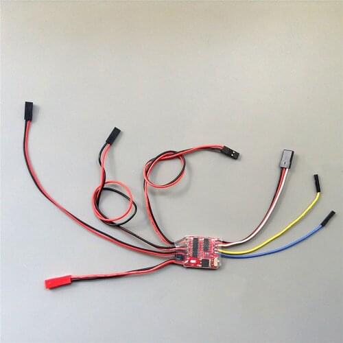 Professional 1.8A 3CH Dual-way Brushed ESC 5V 1.5A BEC Electric Speed Controller for 35:1 RC Tank Turret Rotation Parts