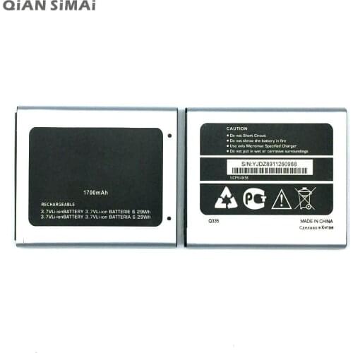 QiAN SiMAi high quality 1700mAh Mobile Phone Replacement Battery for Micromax Q335 +Tracking Code