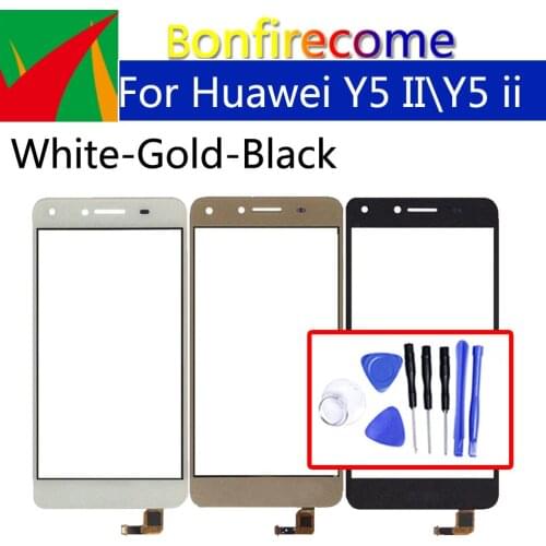 5.0" Touchscreen For Huawei Y5 II Y5ii Touch Screen Panel Sensor Digitizer For Huawei Y5 II CUN-U29 L23 L03 LCD Glass Lens
