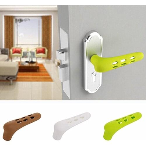 1pcs Silicone Sleeve Room Door Handle Baby Child Crash Protection Door Knob Cover For Bedroom Living room Furniture Accessories