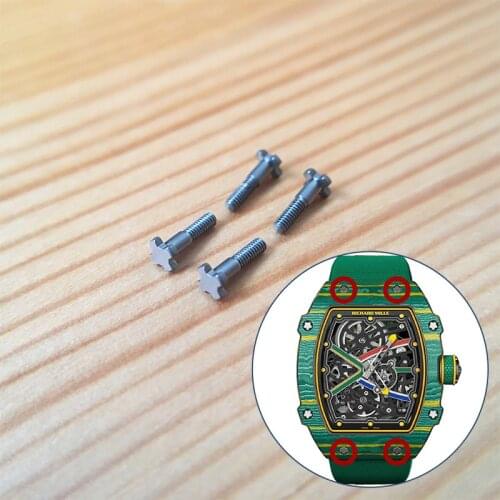 4 prongs titanium screw for RM Ri chard Mille RM67 mans' automatic watch band