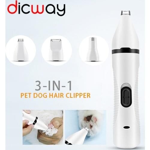 Pet Dog Cat Clipper Growing Shaver Rechargeable Butt Ear Eyes Hair Cutter Remover Low-noise Professional Pet Foot Hair Trimmer