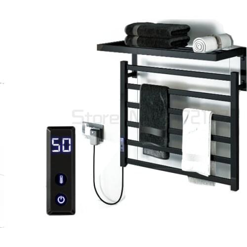 Intelligent constant temperature electric heating towel rack household bath towel rack carbon fiber heating bathroom drying rack
