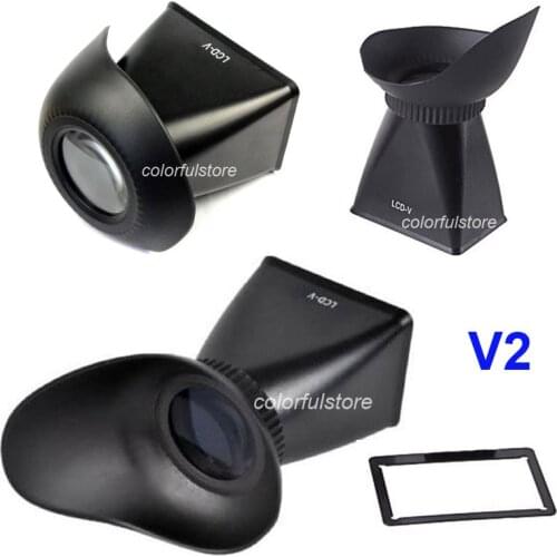 V2 LCD Magnification Magnifier 2.8x Viewfinder Extender Eye Cup Eyecup Hood 3" for Canon EOS 550D Rebel T2i 5D III 5DIII 5D3 SLR