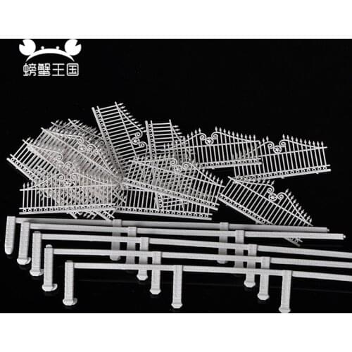 1 Meter DIY Model Railway Building Garden Fence Wall 1:100 HO OO Scale