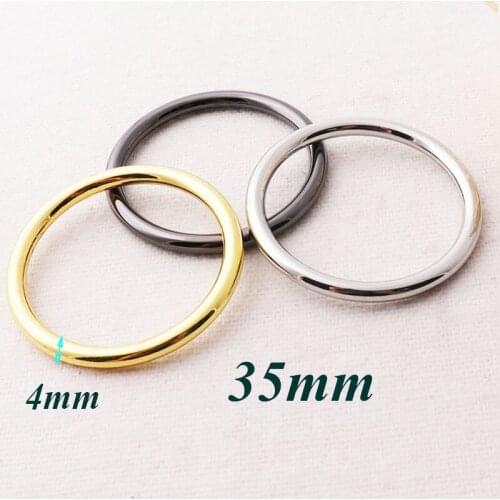 10 PCS Metal Gold/Gunmetal/Silver O Rings Buckles Choker Belt Leather Belt Clasp Handbag Key Chains Choker Webbing Strap Handbag