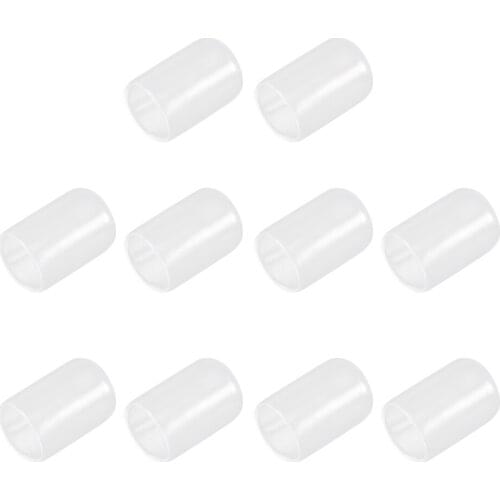 10Pcs Clear Silicone Pool Cue Tip Protector Saver Sleeve Billiard Accessory
