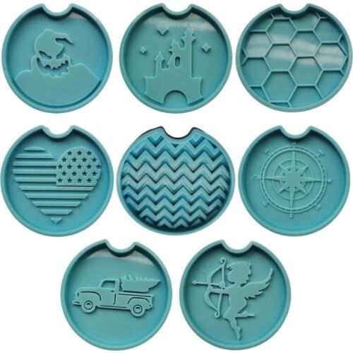 13MC Crystal Epoxy Resin Mold Coaster Silicone Mould DIY Handmade Crafts Cup Mat Pad Making Tool