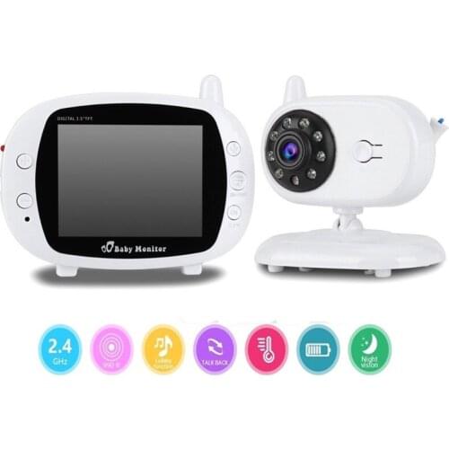 3.5 Inch LCD Wireless WiFi TFT Screen Two Way Audio Video Baby Monitor Night Vision Security Baby Camera