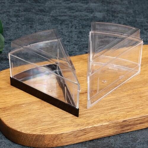 30pcs Net red creative thick hard plastic transparent box baking gift packaging cake mousse cream fruit dessert cup with lid