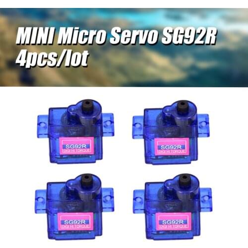 4pcs/lot SG92R Micro Digital Servo 9g for RC Airplane Helicopter Car Boat Robot Spare Part
