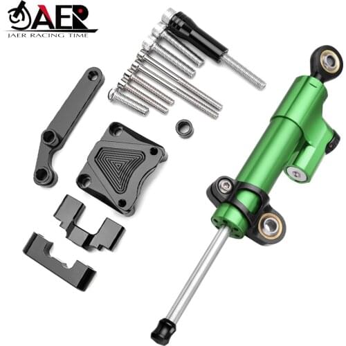 JAER Motorcycle Damper Steering for Kawasaki Ninja 300 EX300 Ninja300 2013-2016 Stabilize Safety Control with Mounting Bracket