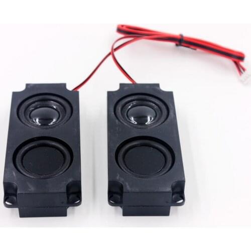2pcs 5 W 8 ohm Full Range Clear Sound Cavity Speaker Dual Vibration membrane Audio loudspeaker Box For TV computer