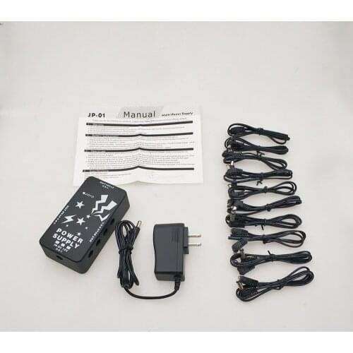 Effect Adapter Multi-channel 9V Single Block Power Supply 10 Way Power Cord Is Suitable for Electro Acoustic Instruments