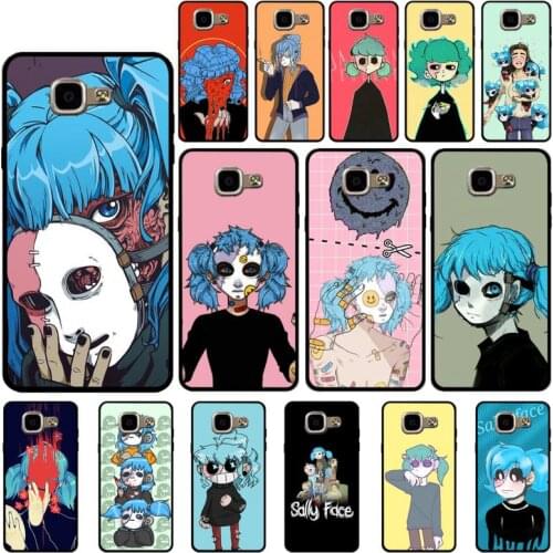 FHNBLJ horor game Sally Face Phone Case for Samsung A6 A8 Plus A7 A9 A20 A20S A30 A30S A40 A50 A70