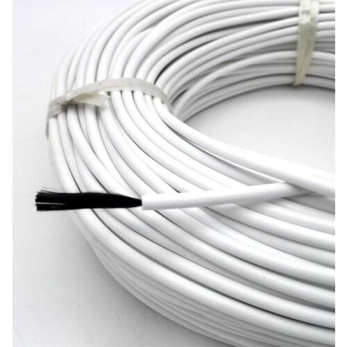 20m 50m 100m Warm Floor Heating Wire 24K 17ohm/m Infrared Carbon Underfloor Heating Cable