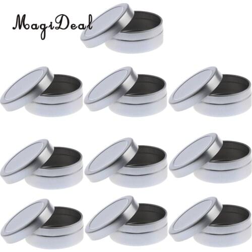 TOP 10x 10g Round Aluminum Cosmetics Cream Empty Lip Balm Containers Jars Tin Makeup Box Crafts Pot Bottle Screw Thread