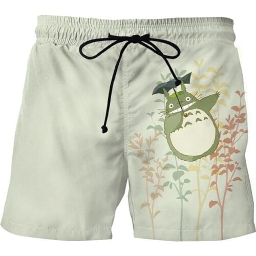Summer Fashion Mens Totoro Beach Pants 3D Printed Sports Men And Women Lovers Shorts Hip Hop Funny Street Casual Beach Pants