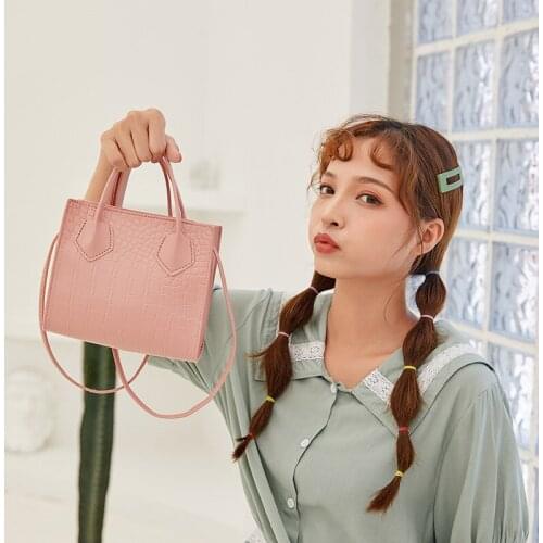 Stone pattern small bag 2020 new simple portable female bag small square bag net red fashion shoulder bag trend messenger bag